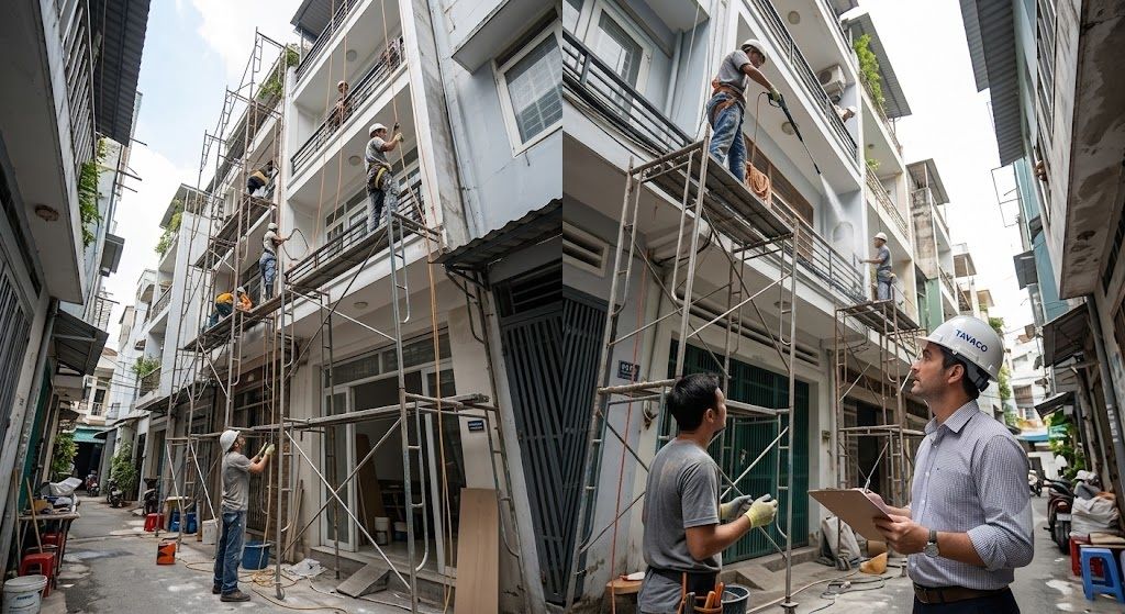 Giá Nhân Công Sơn Nhà Tính Theo M2 Hay Ngày Công?