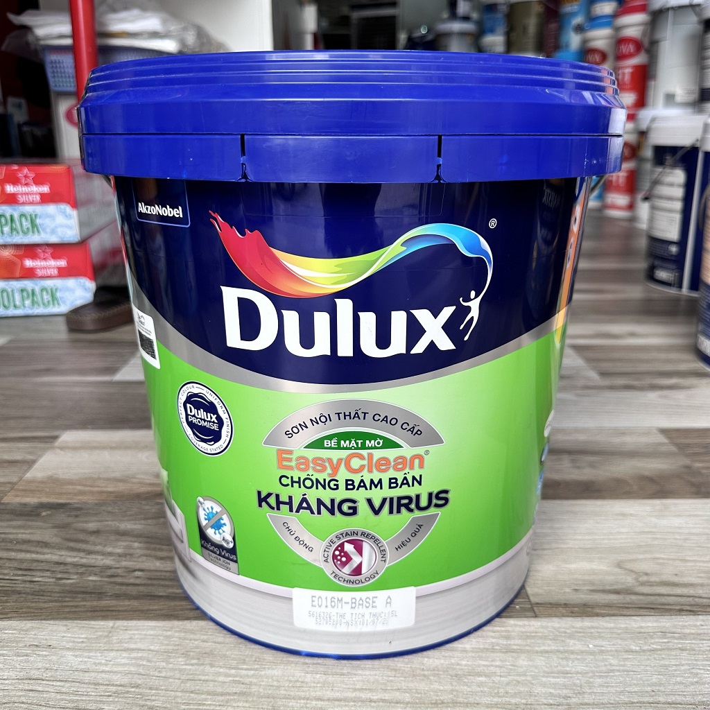 Sơn trong nhà Dulux EasyClean Kháng Virus (E016M mờ)