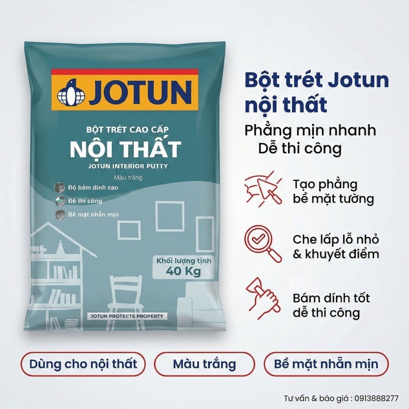 Bột Trét Jotun Trong Nhà Interior Putty