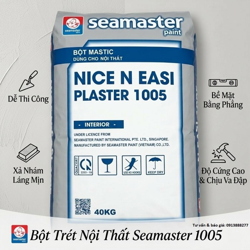 Bột trét nội thất Seamaster 1005