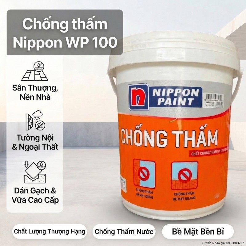 Chất Chống Thấm Nippon WP 100 White