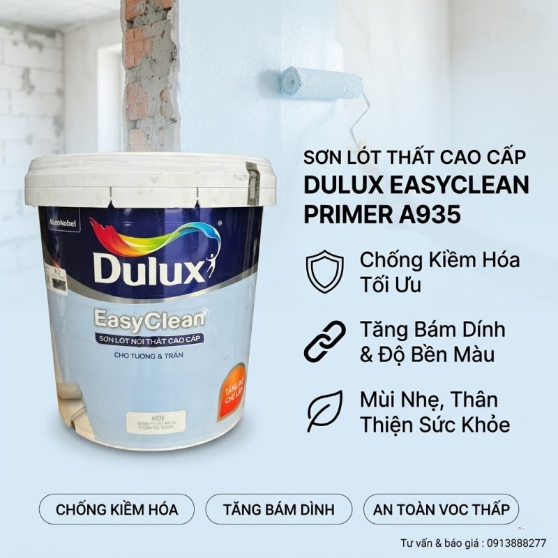 Sơn Lót Dulux EasyClean Primer Nội Thất A935
