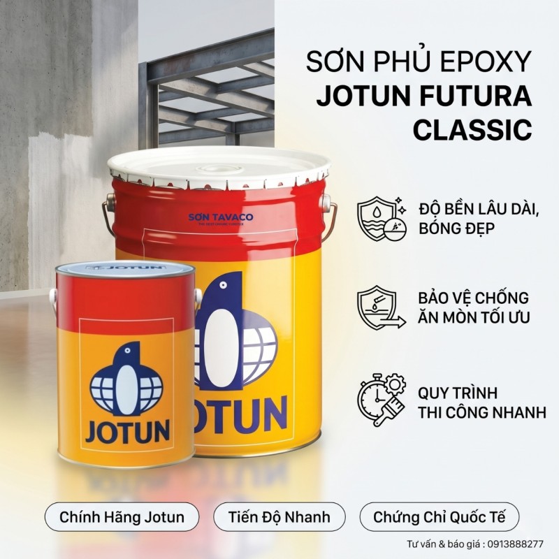 Jotun Futura Classic – Sơn Polyurethane Kết Cấu Sắt Thép Tàu Biển