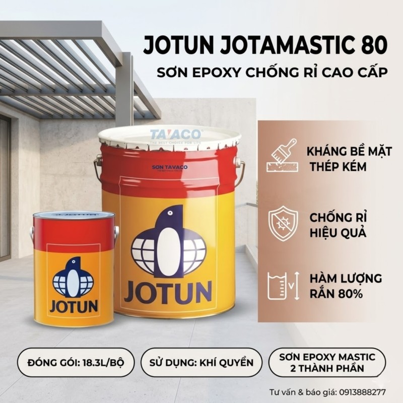 Jotun Jotamastic 80 - Sơn Epoxy 2 Thành Phần