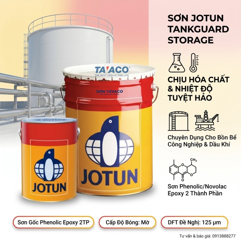 Jotun Tankguard Storage - Sơn Phủ Epoxy Chịu hóa chất