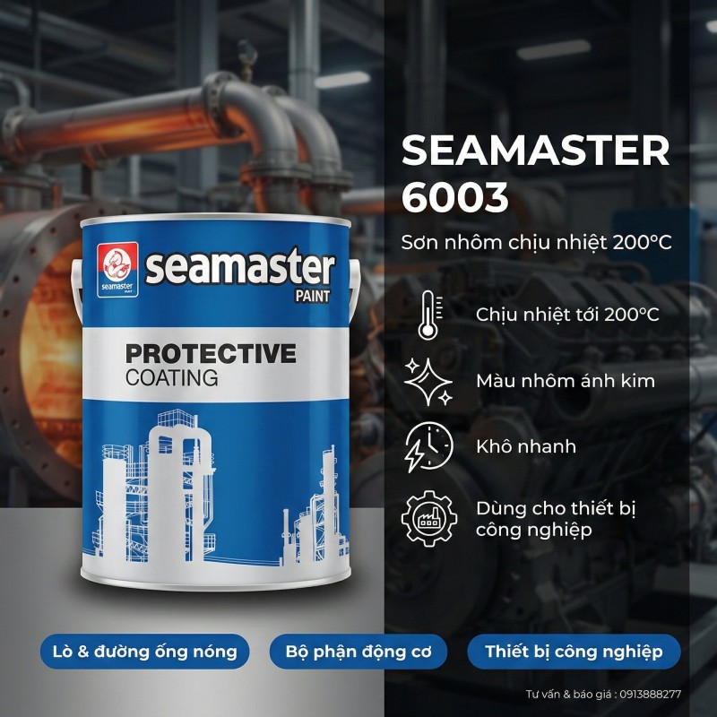 Seamaster 6003 - Seatherm Heat Resistant 200°C (Sơn Chịu Nhiệt)