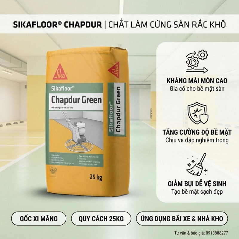 Sika Chapdur Green Sika Xoa Nền Màu Xanh