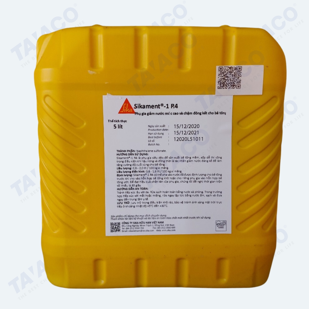 Sikament R4 Phụ Gia Sản Xuất Bê Tông