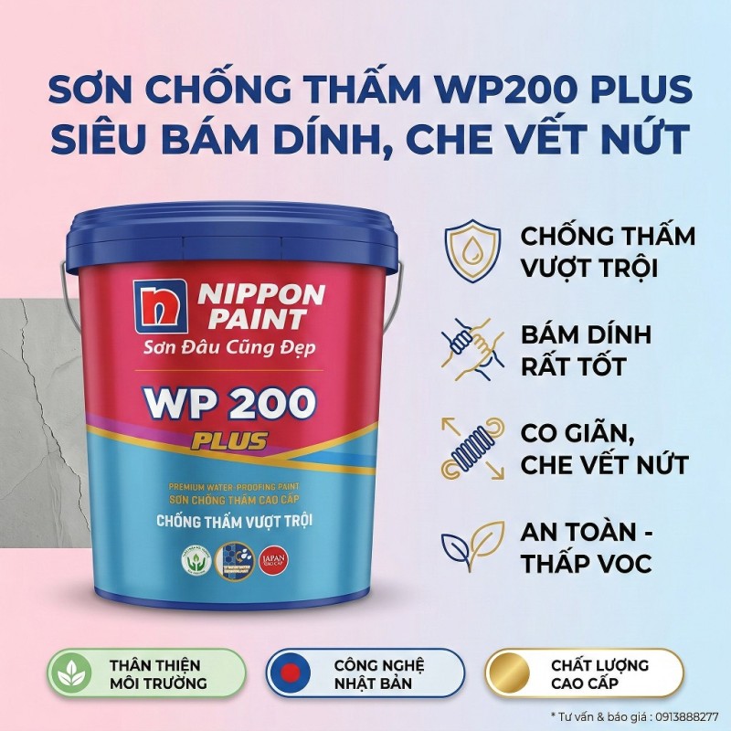 Sơn Chống Thấm Nippon WP 200 Plus