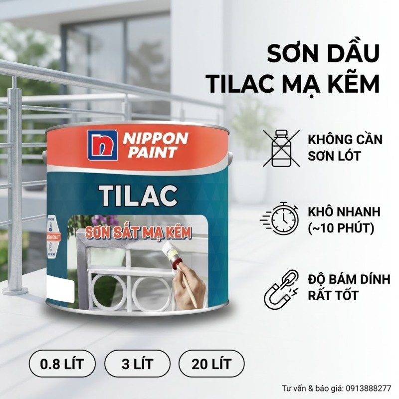 Sơn Dầu Nippon TILAC Mạ Kẽm