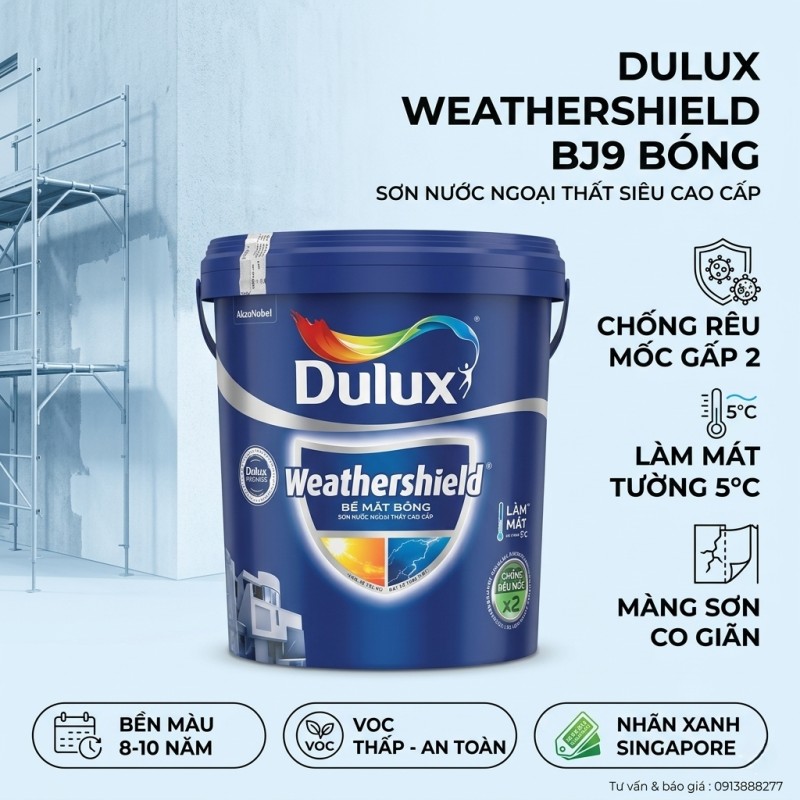 Sơn Dulux Weathershield Bóng BJ9
