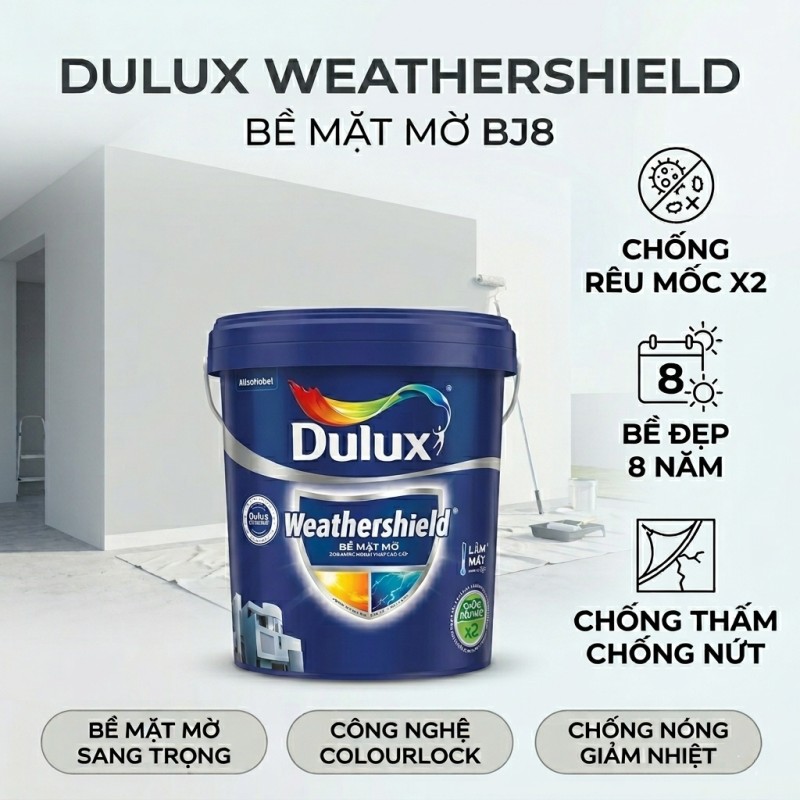 Sơn Dulux Weathershield Mờ BJ8