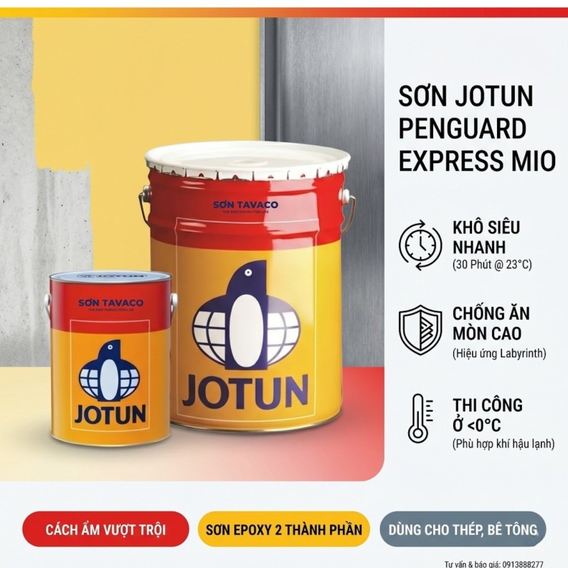 Jotun Penguard Express MIO - Sơn Phủ Epoxy Chống ăn Mòn
