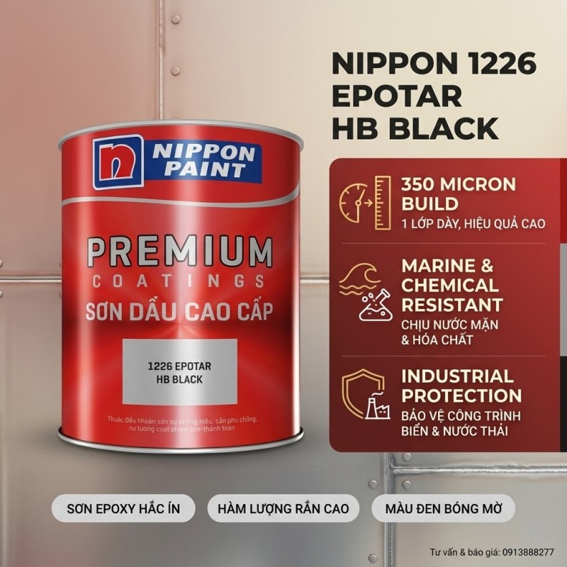 Sơn Nippon 1226 Epotar HB Black