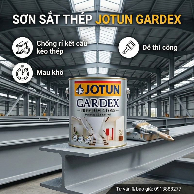 Sơn Jotun Gardex Bóng Mờ - Sơn Dầu Gỗ