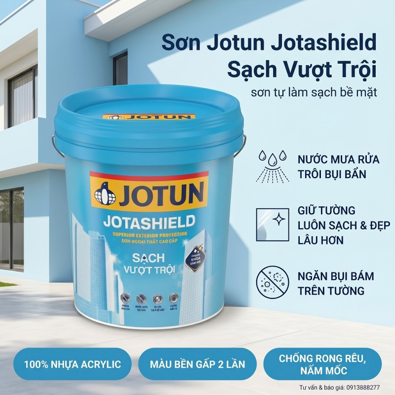 Sơn Jotun Jotashield Sạch Vượt Trội