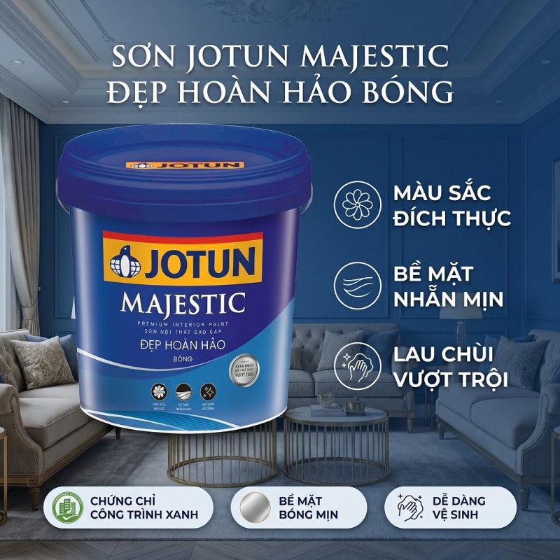 Sơn Jotun Majestic Đẹp Hoàn Hảo Bóng