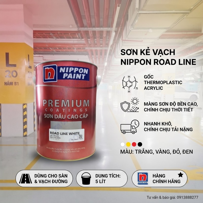 Sơn Kẻ Vạch Nippon ROAD LINE - Sơn Giao Thông Nippon