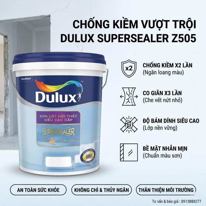 Sơn Lót Dulux Supersaler Nội Thất Z505