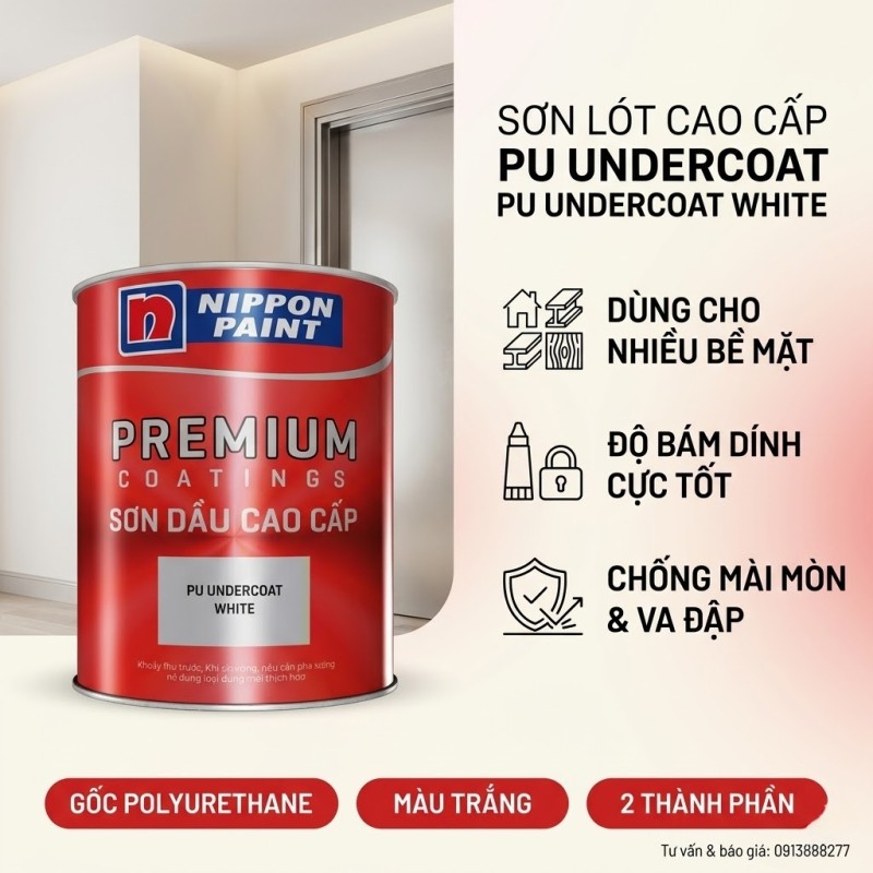 Sơn Lót Nippon PU Undercoat White