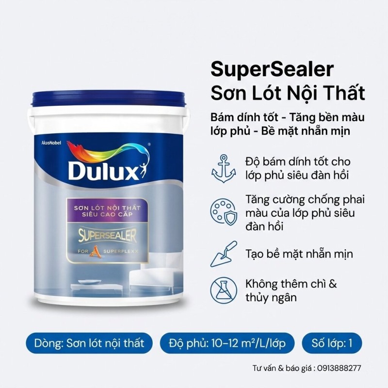 Sơn Lót Dulux Supersaler Nội Thất Z505
