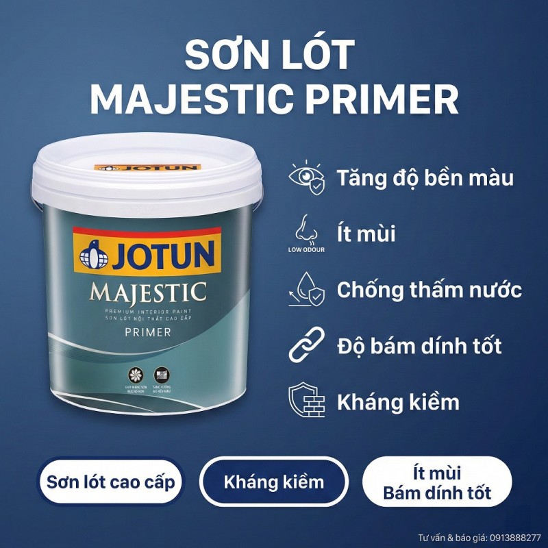 Sơn Lót Jotun Majestic Chống Kiềm Nội Thất