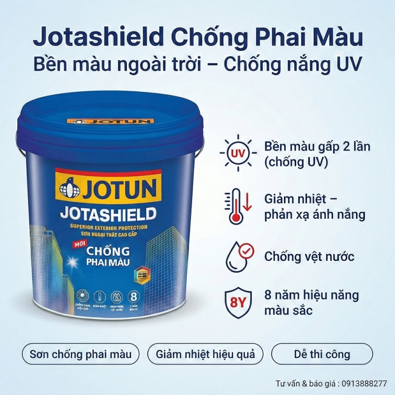 Sơn Jotun Jotashield Chống Phai Màu