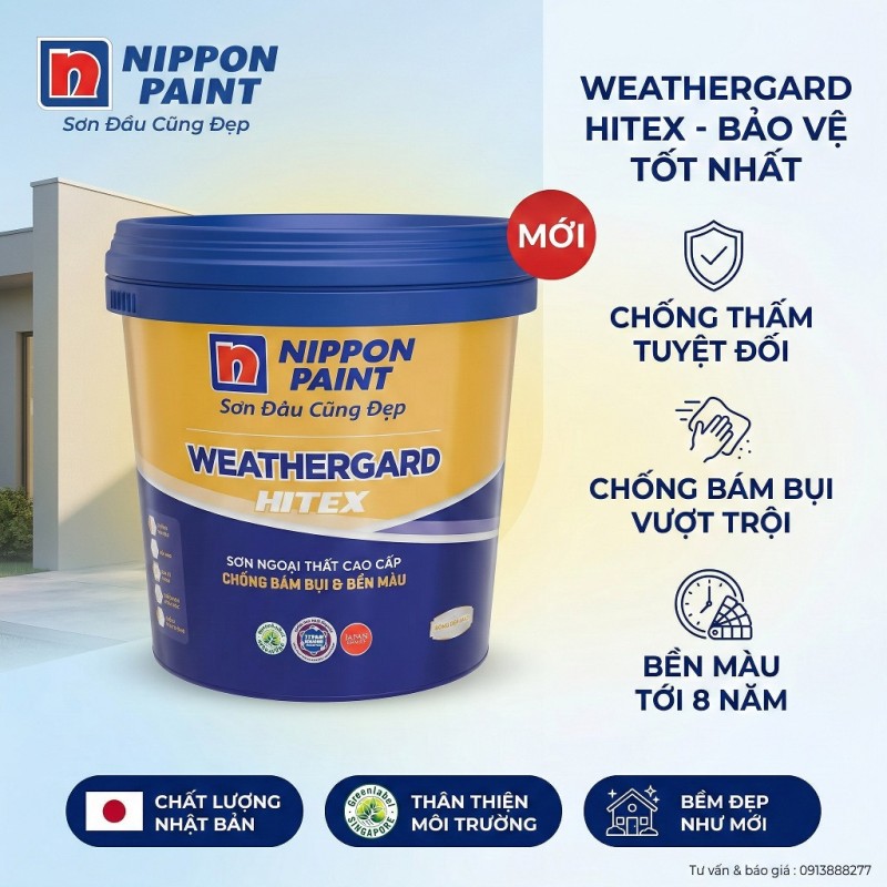 Sơn Nippon WeatherGard Hitex Ngoại Thất