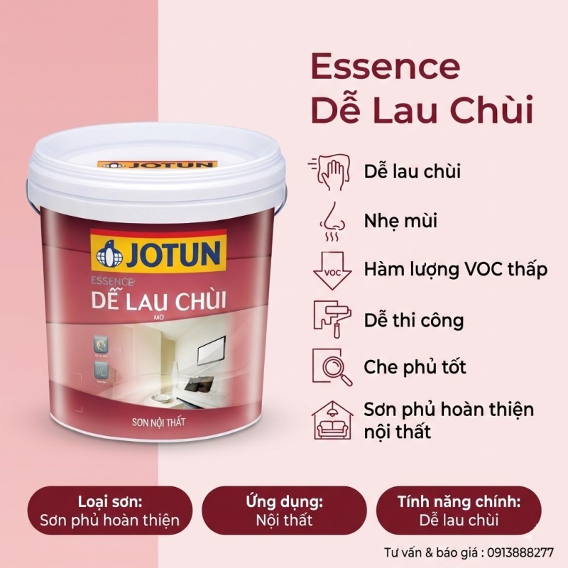 Sơn Jotun Essence Dễ Lau Chùi
