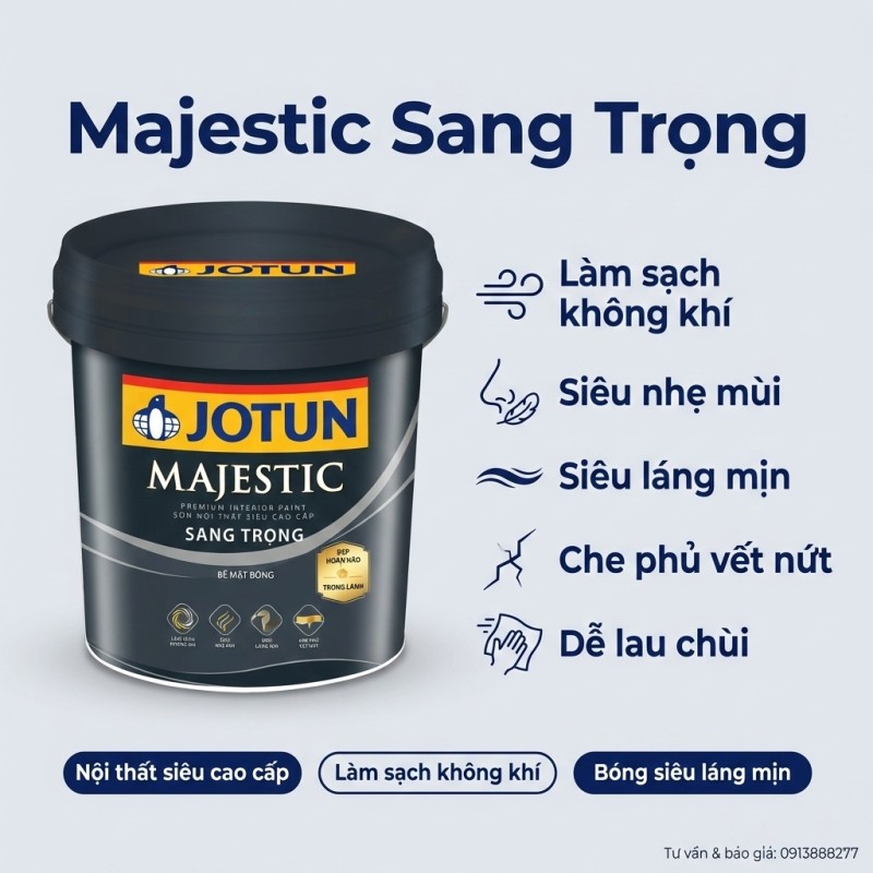 Sơn Nội Thất Jotun Majestic BóngSang Trọng