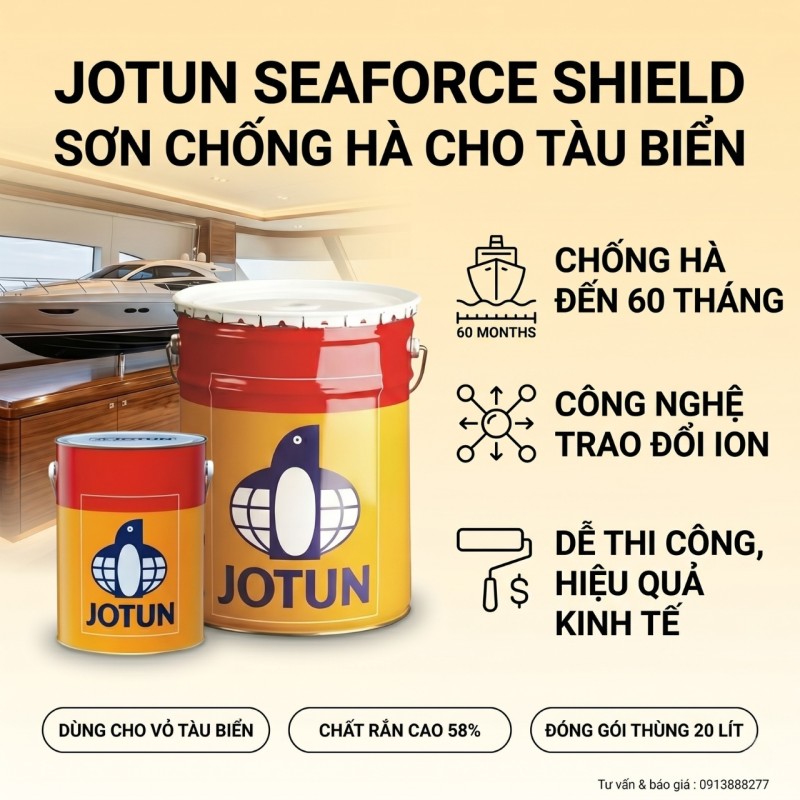 Jotun SeaForce Shield - Sơn chống hà tự mài mòn vỏ tàu biển