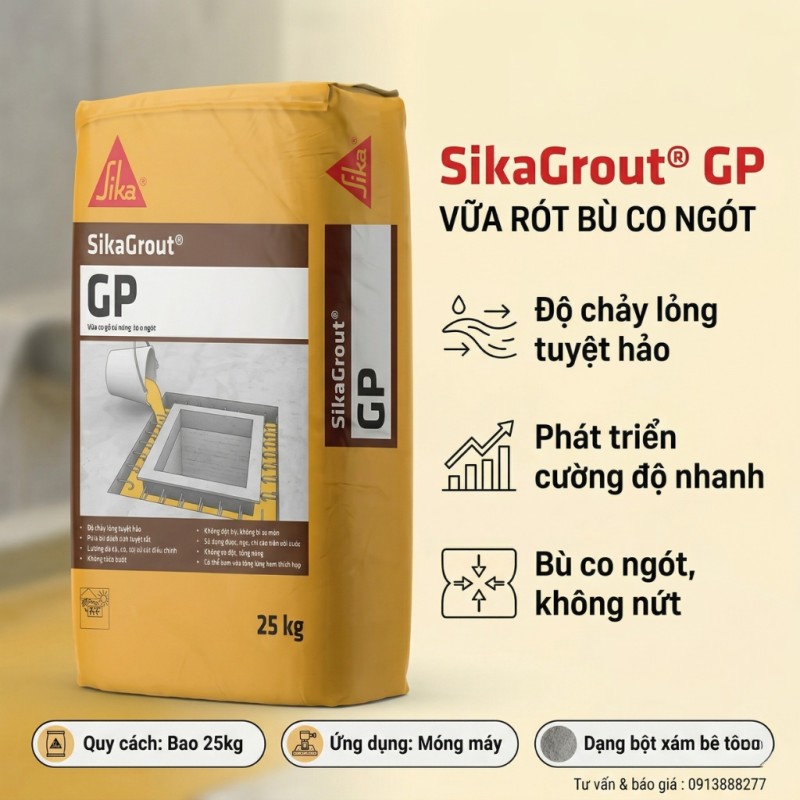 Vữa Rót Sikagrout GP-25Kg