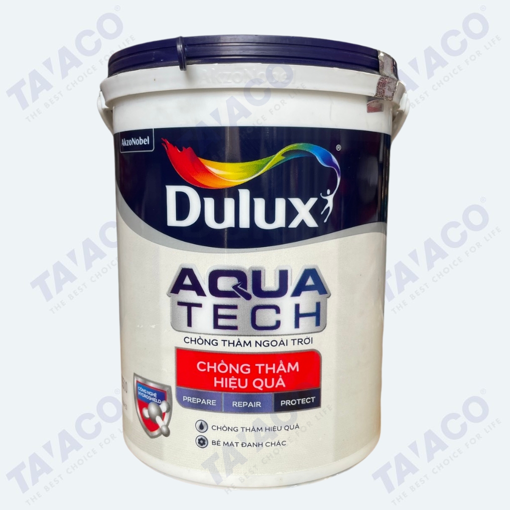 Chất chống thấm Dulux Aquatech Hiệu Quả C8033 pha xi măng bám dính cao bề mặt sáng đẹp cho sàn và tường bê tông