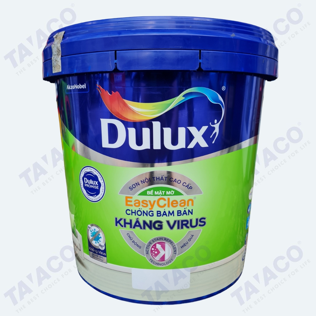 Sơn Dulux EasyClean Kháng Virus Chống Bám Bẩn Bề Mặt Bóng E017B