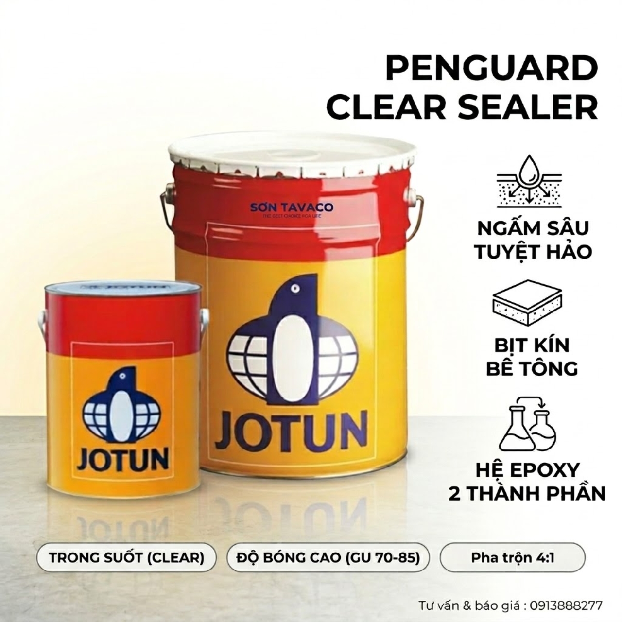 Sơn Lót Epoxy Jotun Penguard Clear Sealer