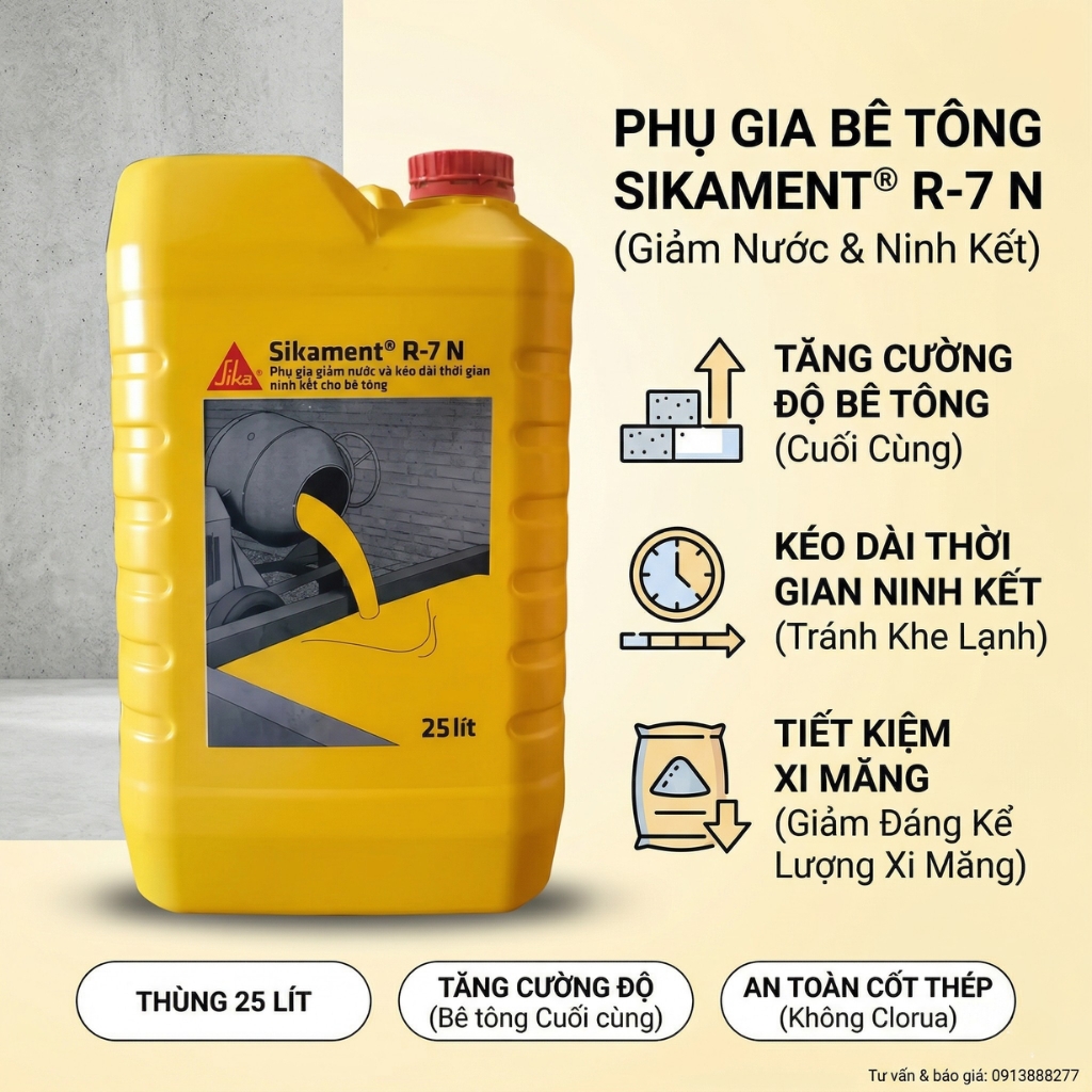 Phụ Gia Bê Tông Sikament-R7