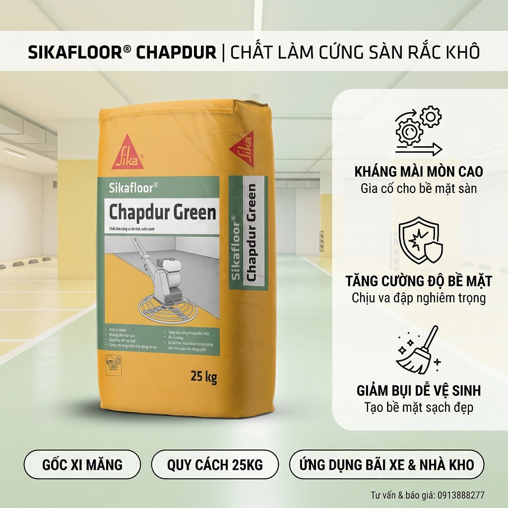 Sika Chapdur Green Sika Xoa Nền Màu Xanh