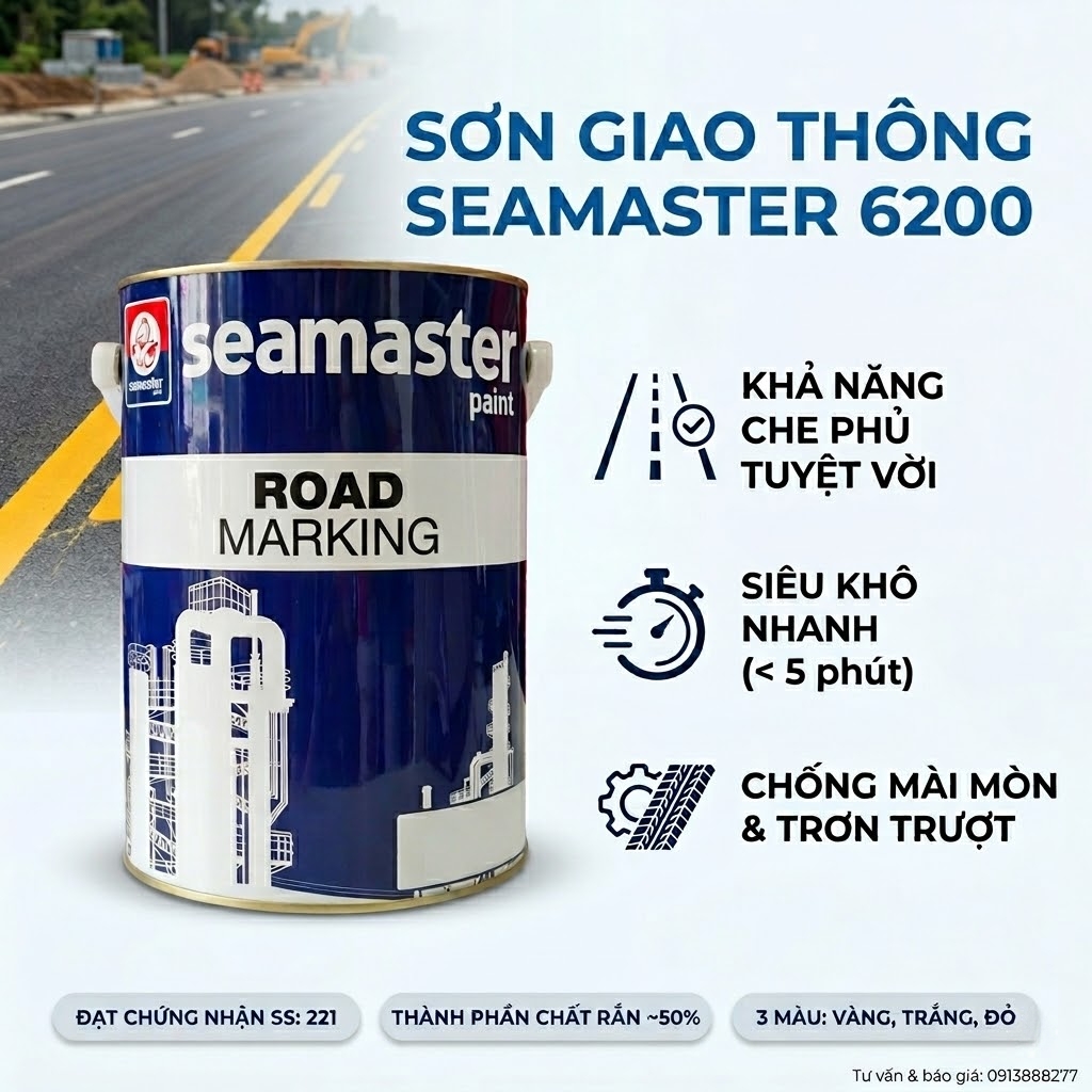 Seamaster 6200 - Road Marking Sơn Kẻ Vạch Giao Thông
