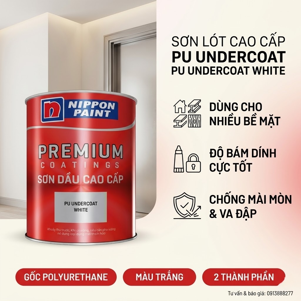 Sơn Lót Nippon PU Undercoat White