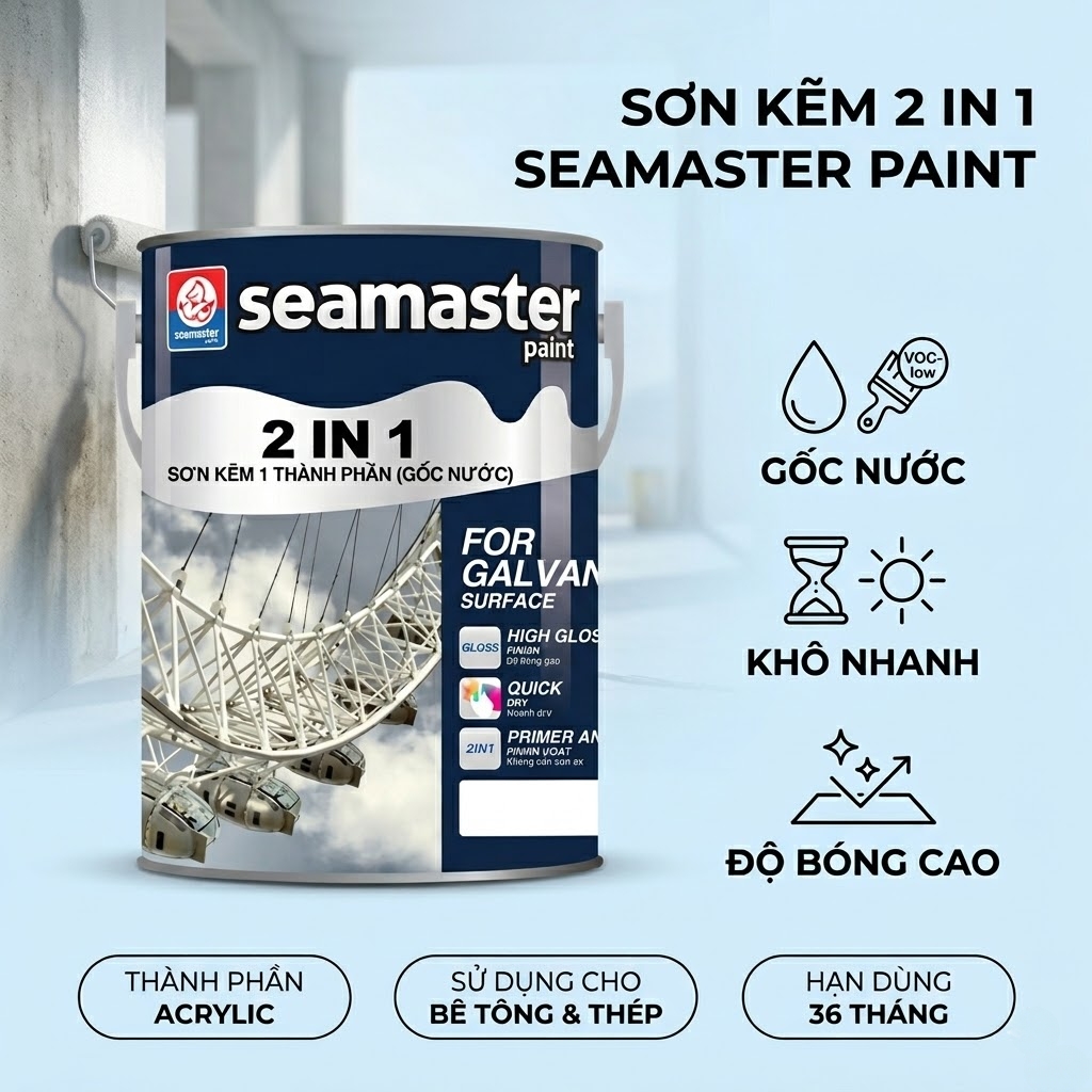 Seamaster 4500W Sơn Mạ Kẽm Gốc Nước