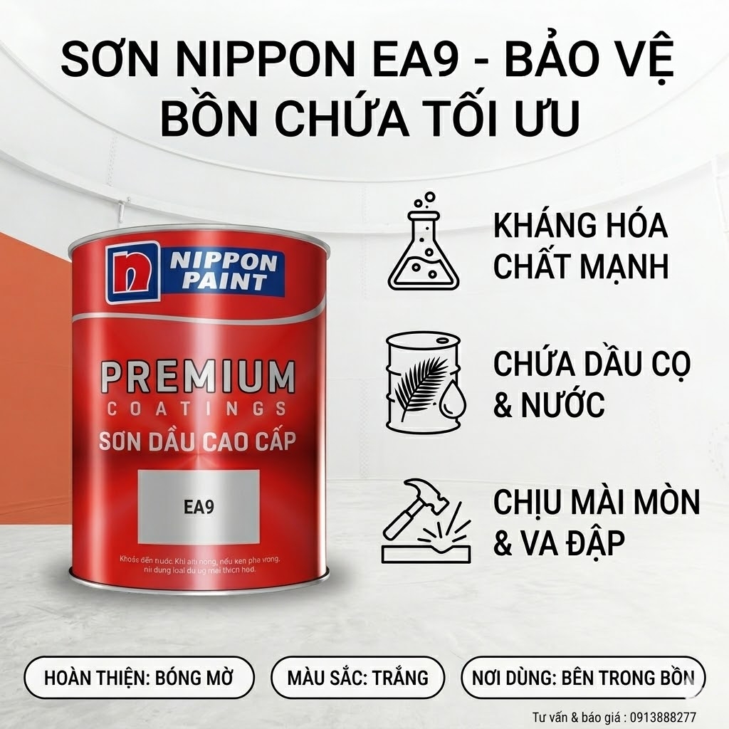 Sơn Nippon EA9 - Epoxy Bóng Cao