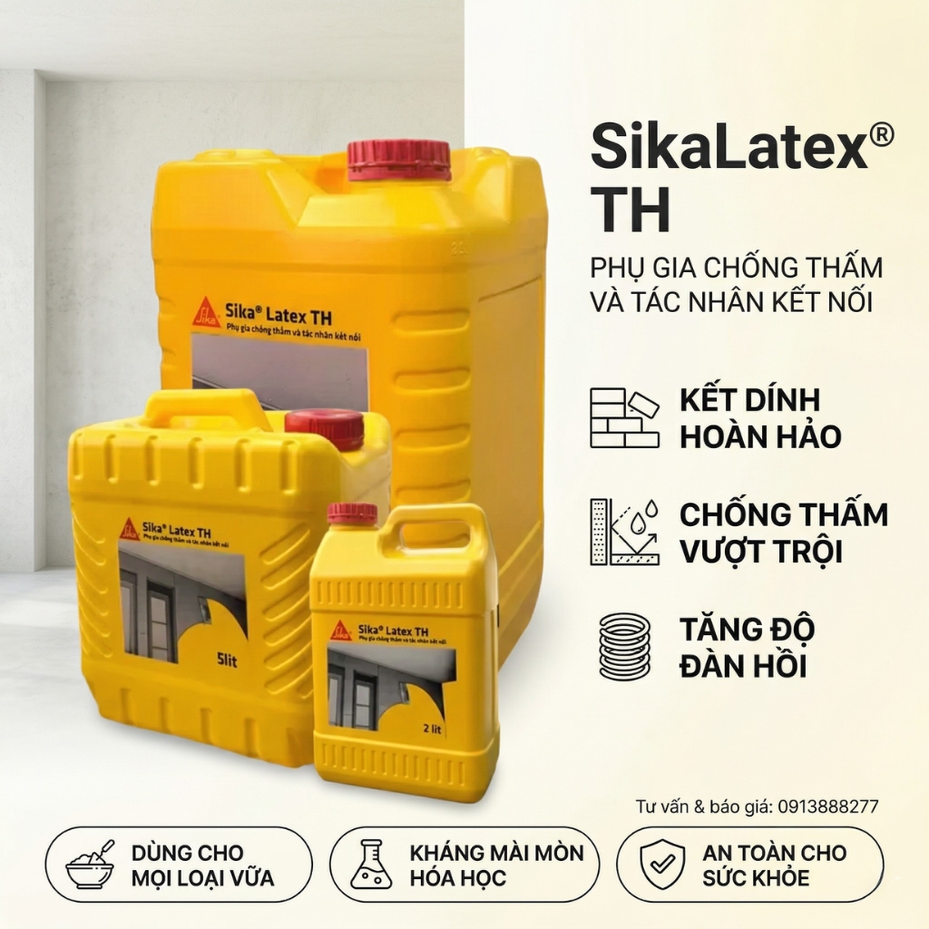 Vữa Chống Thấm Sika Latex TH